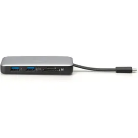 Digitus Docking USB-C->HDMI,USB3.2,RJ45,SD,MicroSD,PD silber (DA-70916)