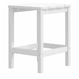 vidaXL Adirondack-Gartenstühle mit Hocker & Tisch HDPE Weiß