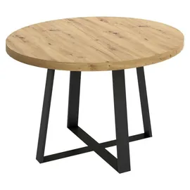 Dmora Casarola 110/158 x 77 x 110 cm Nodi-Eiche