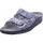 ROHDE Damen Pantolette aus Leder mit zartem Metallic-Schimmer Soltau-40 1958, Größe:38 EU, Farbe:Blau - 38