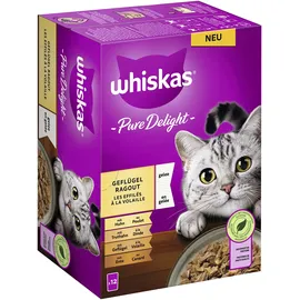 Whiskas Pure Delight Geflügel Ragout in Gelee 144 x 85 g