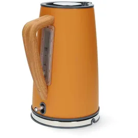 Nedis Wasserkocher 1.7 l Soft-Touch Orange Um 360 Grad drehbar Verdecktes Heizelement - Strix Controller - Boil-dry protection