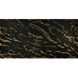 DECCART Wand-Paneele in Marmoroptik Deckenpaneele Wandverkleidung Deckenverkleidung mit Marmor-Imitat Wandplatten in Grau aus Polystyrol - 100x50 cm - Marmor Schwarz Gold - 4 Stück (2 m2)