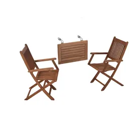 Merxx Rio Set 3-tlg. 2 Klappsessel Balkonhängetisch