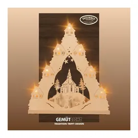 Weigla LED Schwibbogen Seiffener Kirche (1-tlg), Lichterspitze