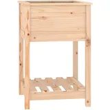 vidaXL Pflanzkübel mit Ablage 54 x 54 x 81 cm Braun