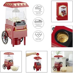 X-Mas Popcornmaschine, Rot, Gold, Kunststoff, 20x38x18 cm, Küchengeräte, Sonstige Küchengeräte