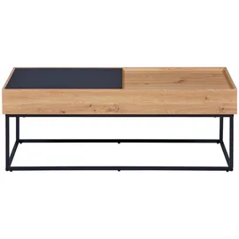 Interlink Couchtisch Filora Schwarz Eiche 110 x 50 x 40 cm