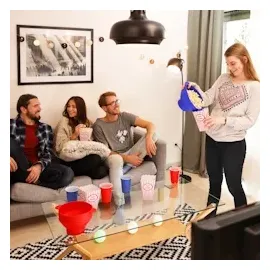 Relaxdays Popcornmaker für Mikrowelle blau, 1 St.