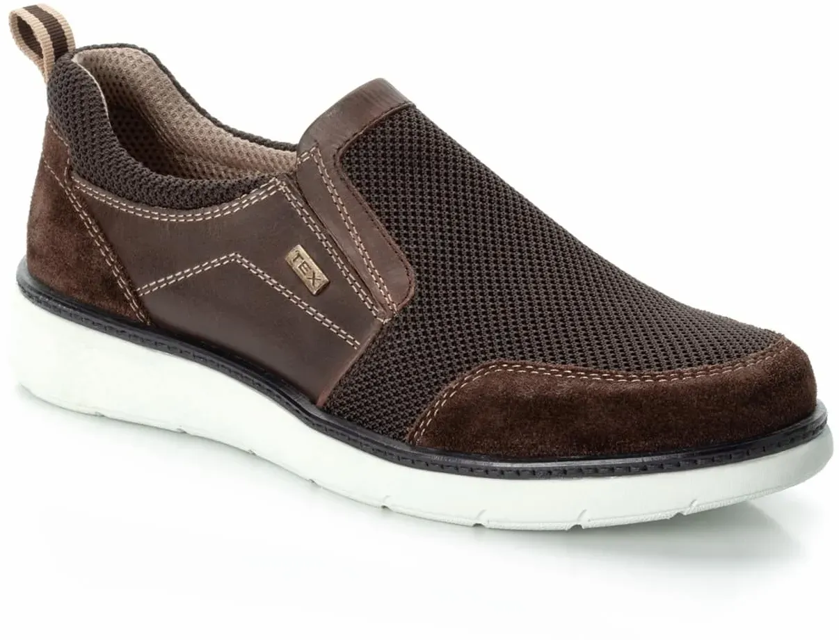 Walbusch Herren Aquastop leicht-Slipper Braun
