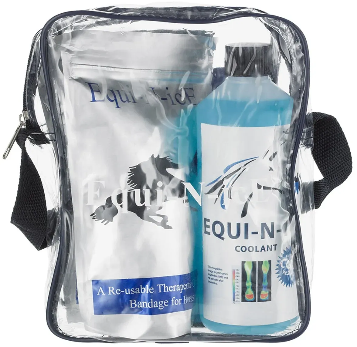 Equi-N-icE Stall-Pack (2 Bandagen + 500ml)