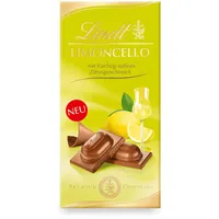Lindt Schokolade | Limoncello Tafel | 100g | zartschmelzende Vollmilch-Schokolade mit fruchtigem Limoncello Geschmack | alkoholhaltige Schokoladen-Tafel