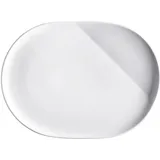 Kahla 023306A90002C O-The better place Platte, oval 32 cm weiß - weiße Servierplatte aus Porzellan,