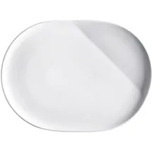 Kahla 023306A90002C O-The better place Platte, oval 32 cm weiß - weiße Servierplatte aus Porzellan,