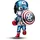 Pandora Captain America Charm Silber 793129C01