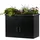 Dobar XL Hochbeet aus Metall mit Unterschrank 107 x 58 x 78 cm Anthrazit