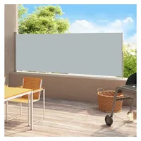 vidaXL Ausziehbar Seitenmarkise 500 x 180 cm grau 313407