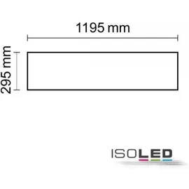 ISOLED LED Panel Professional Line 1200 1 eckig weiß RAL 9016