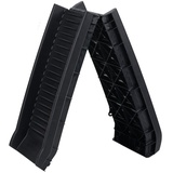 eschen Hunderampe Hunde Rampe PKW Auto KFZ Treppe klappbar 155cm Anti Rutsch Hundetreppe Tier - Schwarz