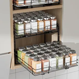 luxuskollektion Ausziehbares 2 Etagen Schwarz - Höhenverstellbar