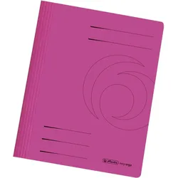 herlitz Schnellhefter Karton gefaltet pink intensiv