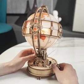 ROKR 3D-Holz-Puzzle Luminous globe
