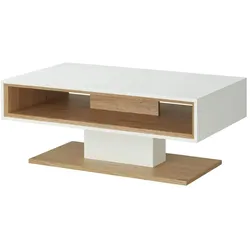 Jette Home Couchtisch  Coruna ¦ weiß ¦ Maße (cm): B: 110 H: 45