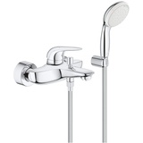 Grohe Eurostyle Einhand-Wannenbatterie mit Wandhalterset Hebel geschlossen