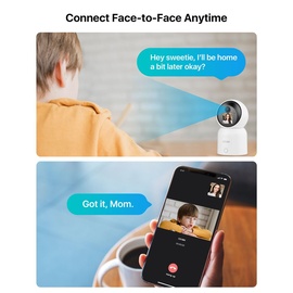 ZOSI 4MP WLAN Innen mit Monitor, 360° Schwenkbare Kamera für Baby, 2,4/5Ghz WiFi, KI Personenerkennung, Auto-Tracking, Gesture-Call, C519M