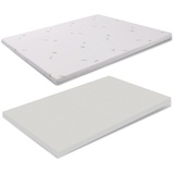 MiaSuite i sogni italiani Topper aus Memory Foam 140x200 - 5 cm, hoch, abziehbar, Gewebe Aloe Vera, Matratzenauflage H5