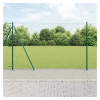 vidaXL Zaunpfosten 25 x 150 cm Grün/Stahl