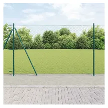 vidaXL Zaunpfosten 25 x 150 cm Grün/Stahl