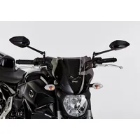 Ermax Naked-Bike-Scheibe Acrylic durchsichtig Schwarz getönt Topcase
