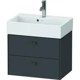 Duravit Waschtischunterschrank wandhängend „Brioso“ 58,4 × 44,2 × 38,9 cm, in Graphit Matt