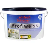 einfach Schöner 1 L. Profiweiss Wandfarbe Weiss stumpfmatt, hochdeckend Klasse 1