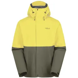 Rab Downpour Jacket - Hardshelljacke - Pollen/Army - M