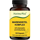 Mariendistel Komplex - entgiftend und wohltuhend auf Leber, Galle, Verdauungssystem - Leber Komplex - 120 Kapseln