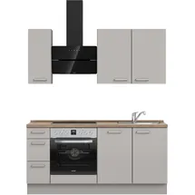 Nobilia Küchenzeile Touch II 180 cm grau
