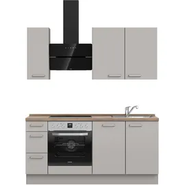 Nobilia Küchenzeile Touch II 180 cm grau