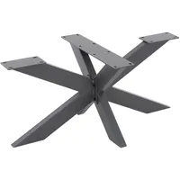 ML-Design Tischgestell Spider 98x58x43 cm Anthrazit, Kreuzgestell Kreuz X-Design