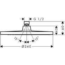 Hansgrohe Crometta S 240 1jet 26723670