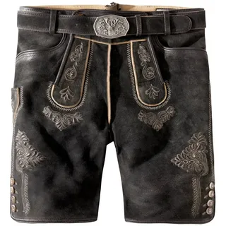 Stockerpoint Lederhose "Bertl" in graphit gespeckt | Gr.: 54