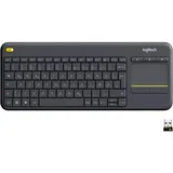 Logitech K400 Plus Wireless Touch Keyboard DE schwarz