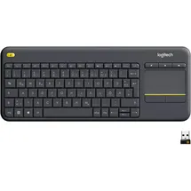 Logitech K400 Plus Wireless Touch Keyboard DE schwarz