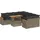 vidaXL Garten-Lounge-Set 9-tlg. grau