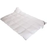 Belladream Daunenbett Daunendecke 4x6 155x220 cm 100% neue weiße Daunen - Weiß