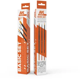 AK-Interactive AK Basic Brushes Set (3 brushes)
