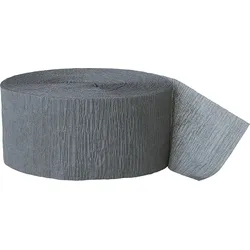 Kreppband silber grau