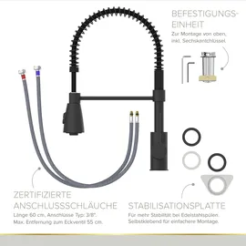 Lenz Kalani2 Einhebelmischer Schwarz