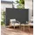 Songmics Seitenmarkise 350 x 160 cm grau Stahl